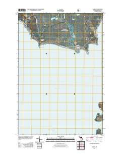 Nahma 2011 topographic map thumbnail