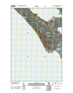 Pointe aux Chenes 2011 topographic map thumbnail