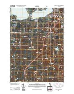 Cadillac South 2012 topographic map thumbnail
