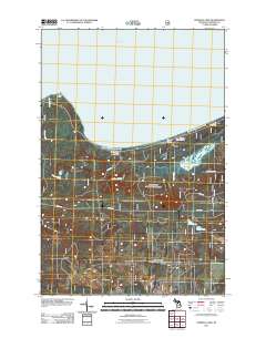 Pendills Lake 2011 topographic map thumbnail