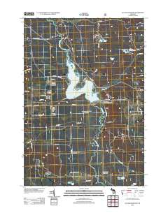 Alcona Dam Pond 2012 topographic map thumbnail