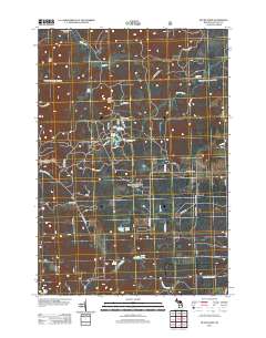 Bucks Pond 2012 topographic map thumbnail