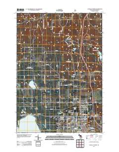 Cadillac North 2012 topographic map thumbnail