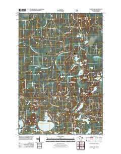 Harris Lake 2011 topographic map thumbnail