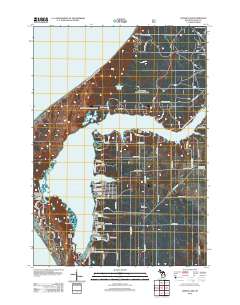 Hamlin Lake 2012 topographic map thumbnail