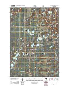 Gooseneck Lake 2011 topographic map thumbnail