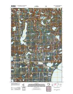 Land O' Lakes 2011 topographic map thumbnail