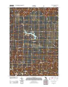 Mack Lake 2012 topographic map thumbnail