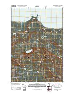 McNearney Lake 2011 topographic map thumbnail