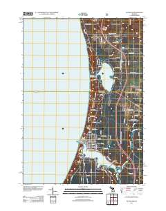 Pentwater 2012 topographic map thumbnail