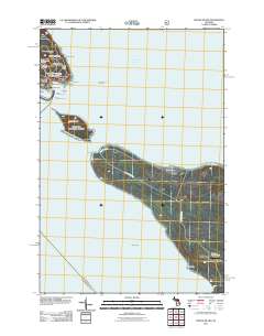 Round Island 2011 topographic map thumbnail