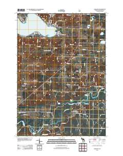 Onekama 2012 topographic map thumbnail