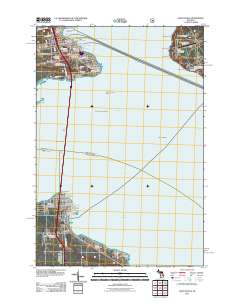 Saint Ignace 2011 topographic map thumbnail
