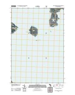 Saint Martin Island 2011 topographic map thumbnail