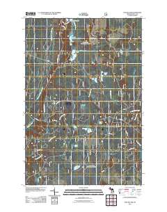 Poplar Lake 2011 topographic map thumbnail