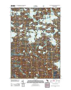 Thousand Island Lake 2011 topographic map thumbnail