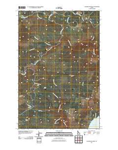 Aldermand Ridge 2011 topographic map thumbnail