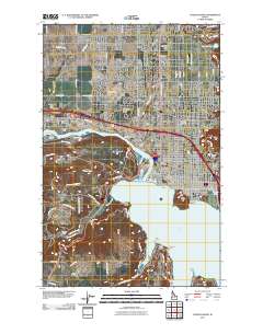 Coeur D'Alene 2011 topographic map thumbnail