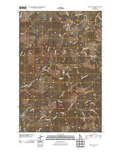 Crystal Peak 2011 topographic map thumbnail