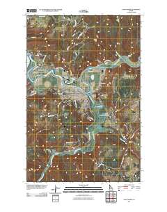 Saint Maries 2011 topographic map thumbnail