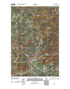 Santa 2011 topographic map thumbnail