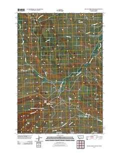 Willow Creek Dam SW 2011 topographic map thumbnail