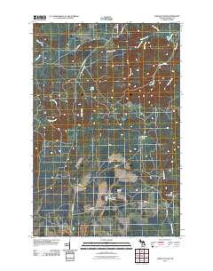 Baraga Plains 2011 topographic map thumbnail