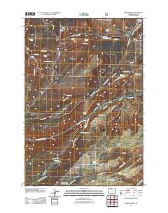 Brown Creek 2011 topographic map thumbnail