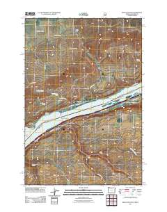 Biggs Junction 2011 topographic map thumbnail
