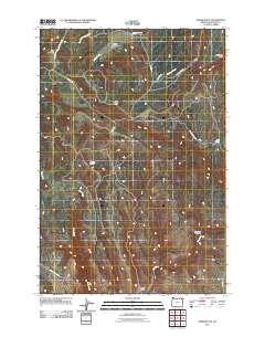 Akers Butte 2011 topographic map thumbnail
