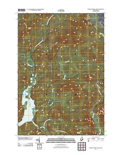 Parmachenee Lake 2011 topographic map thumbnail