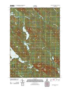 Peaked Mountain 2011 topographic map thumbnail