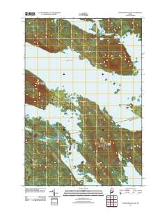Pemadumcook Lake 2011 topographic map thumbnail