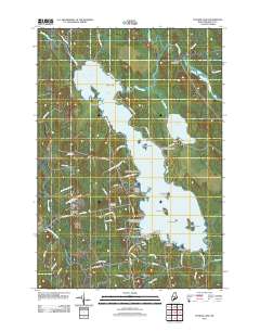 Pushaw Lake 2011 topographic map thumbnail