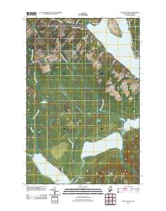 Saint Agatha 2011 topographic map thumbnail