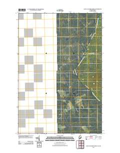 Saint Zacharie North 2011 topographic map thumbnail