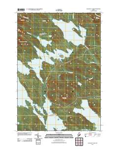 Scraggly Lake 2011 topographic map thumbnail