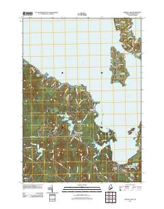 Sebago Lake 2011 topographic map thumbnail