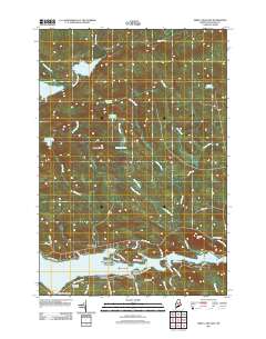 Sebec Lake East 2011 topographic map thumbnail