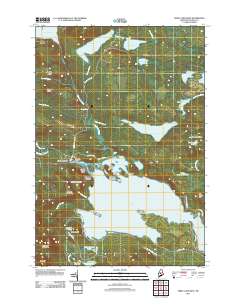 Sebec Lake West 2011 topographic map thumbnail