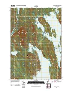 Seboeis Lake 2011 topographic map thumbnail