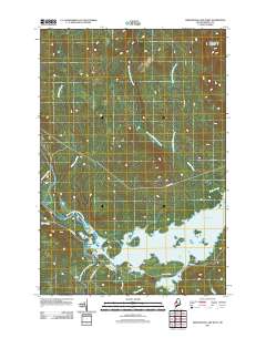 Seboomook Lake West 2011 topographic map thumbnail