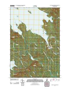 Grand Lake Stream 2011 topographic map thumbnail