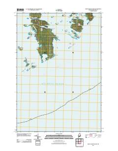 Great Wass Island 2011 topographic map thumbnail