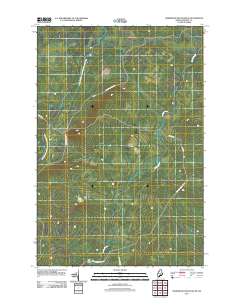 Hardwood Mountain SE 2011 topographic map thumbnail