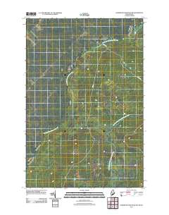 Hardwood Mountain SW 2011 topographic map thumbnail