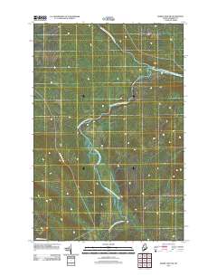 Baker Lake NW 2011 topographic map thumbnail