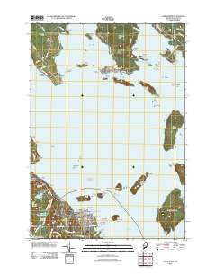 Bar Harbor 2011 topographic map thumbnail