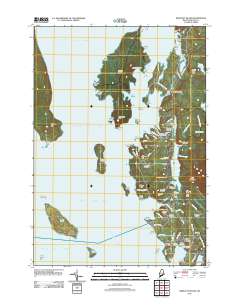 Bartlett Island 2011 topographic map thumbnail