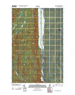 Beau Lake 2011 topographic map thumbnail